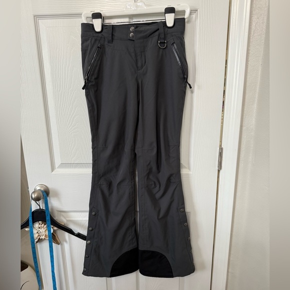 ATHLETA Snow Cruiser GRAY Lined Ski Snow Pants 2 EXCELLENT Snowboarding Winter - Picture 1 of 9